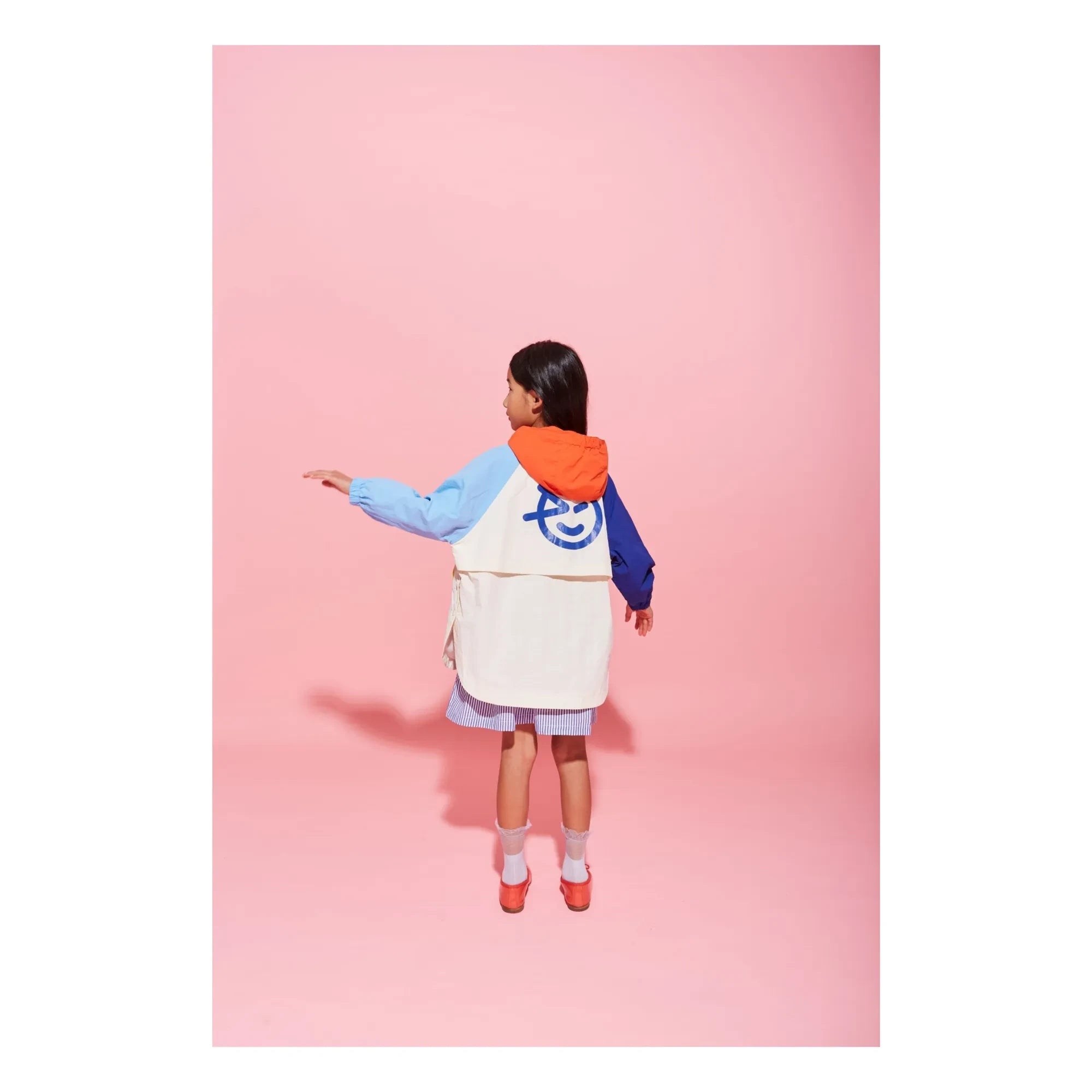 Wynken - Color Block Windbreaker | Ecru