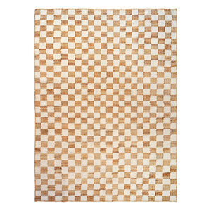 Ferm Living - Checkered Wool and Jute Rugs | Cream