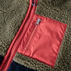 Liewood - Nolan Color-Block Sherpa-Style Jacket Made from Recycled Fibers | Khaki