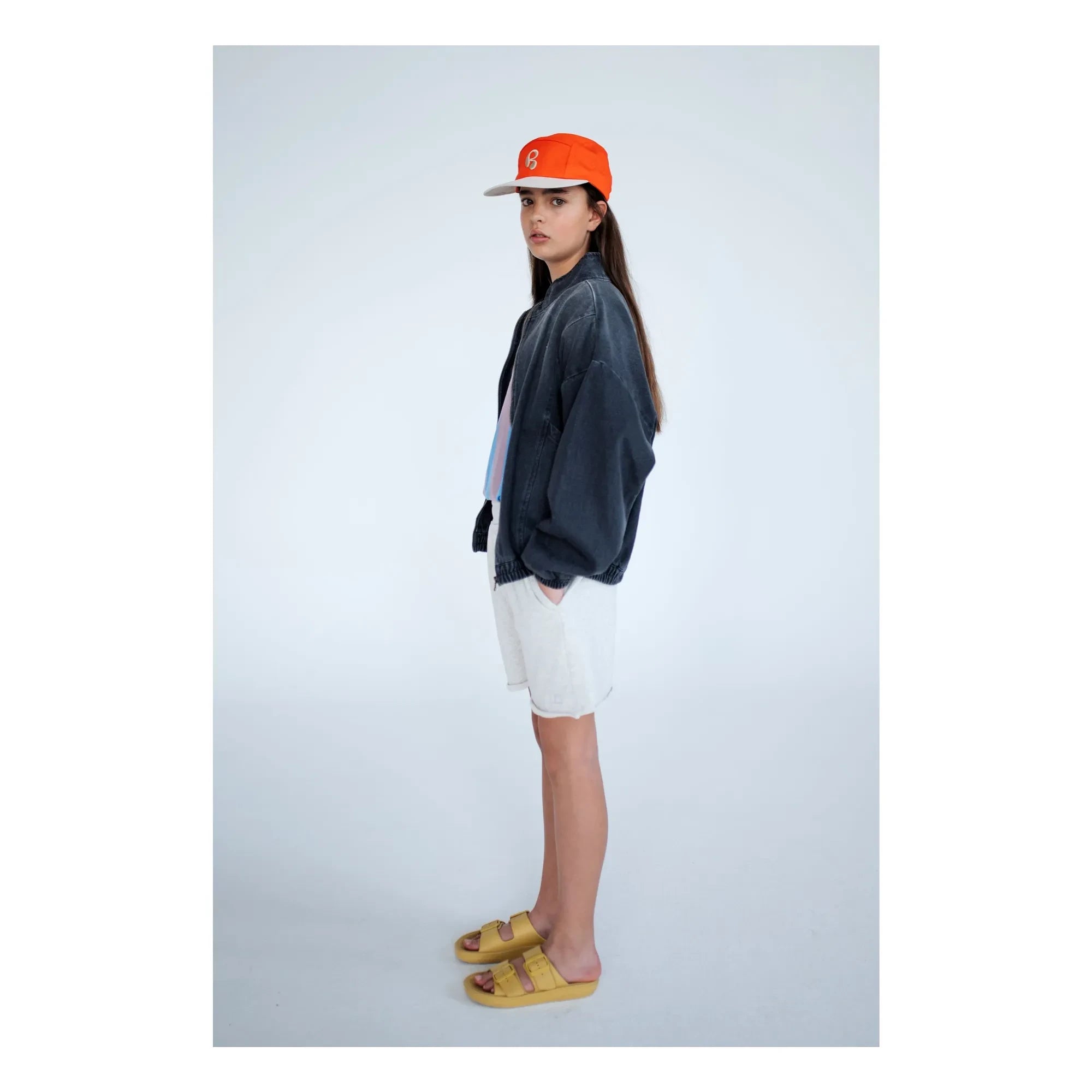 Repose AMS - Organic Cotton Denim Windbreaker | Charcoal Gray
