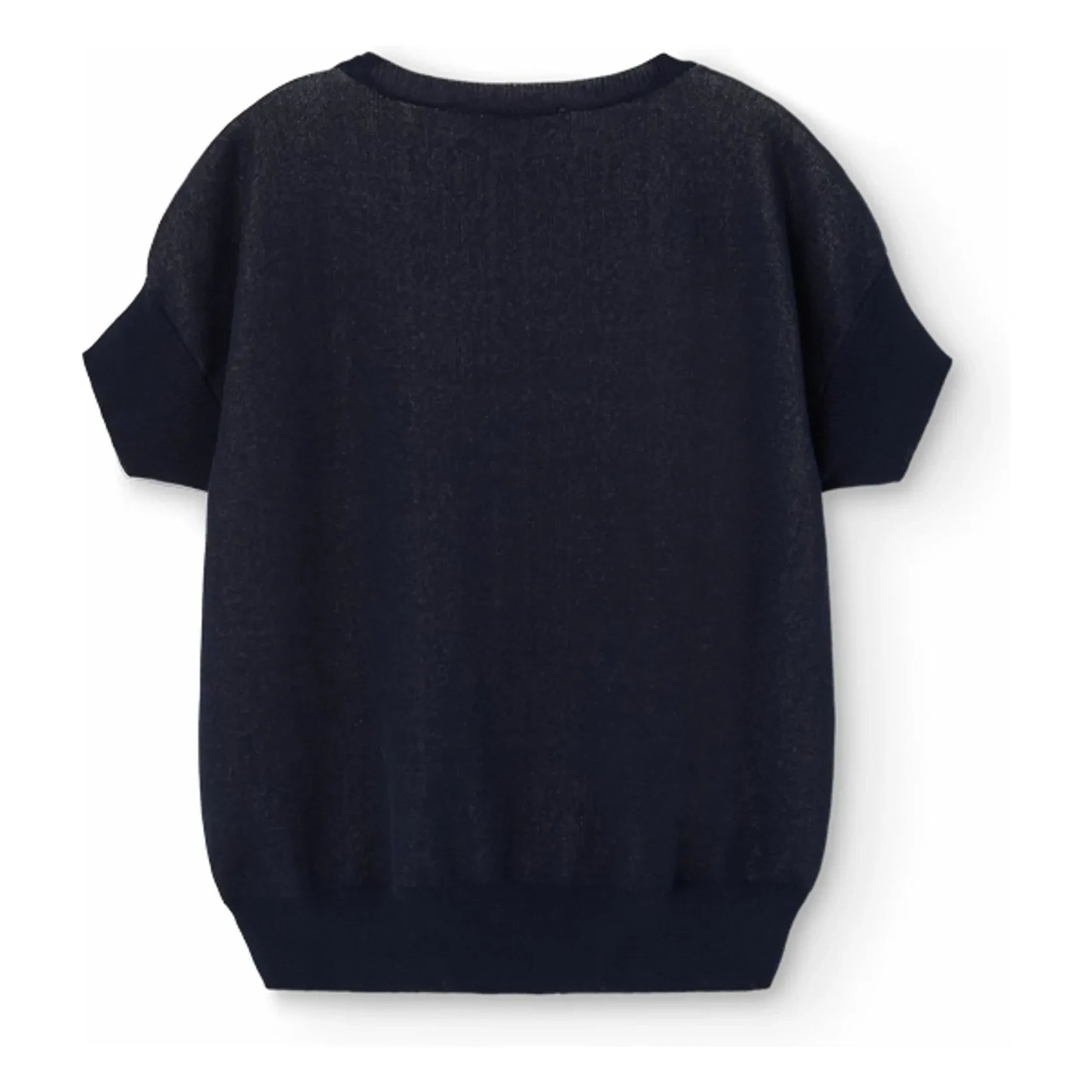 The Animals Observatory - Bat Short-Sleeve Sweater | Dark Blue