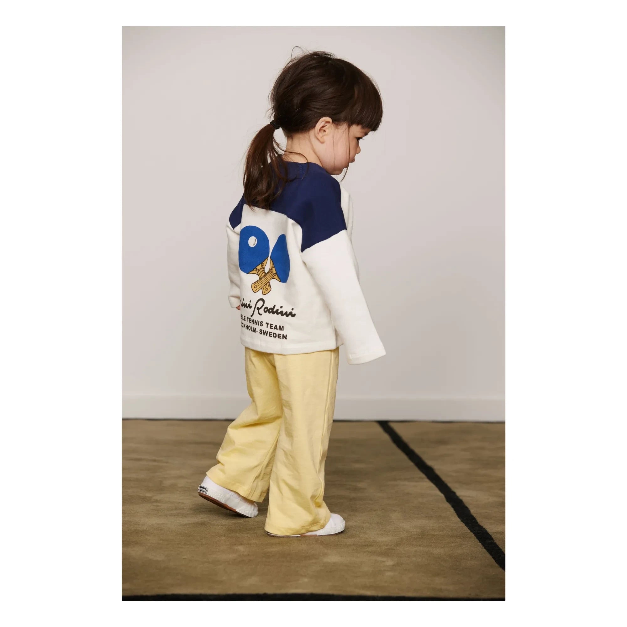 Mini Rodini - Organic Cotton Ping Pong Sweatshirt | White