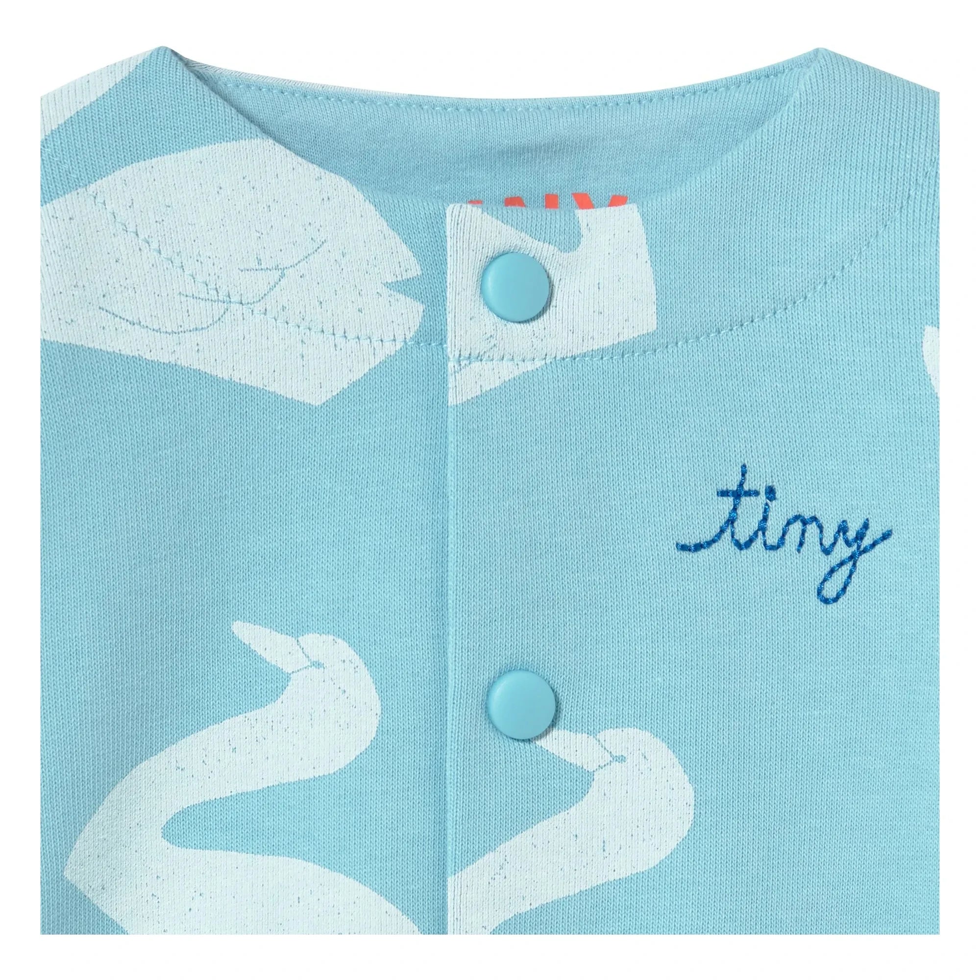 Tinycottons - Organic Cotton Swan Jacket | Light Blue