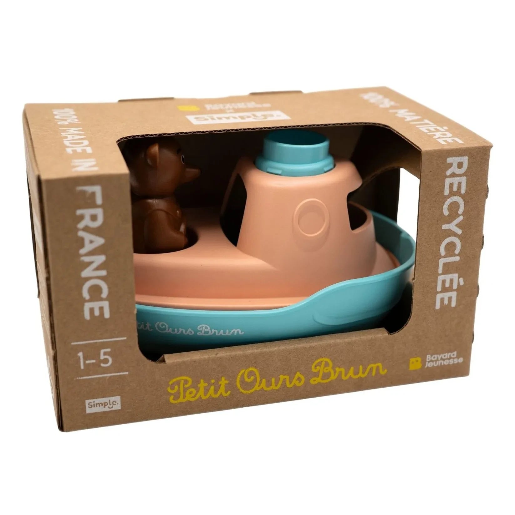 Simple - Bath boat - Little Brown Bear x Single | Blue