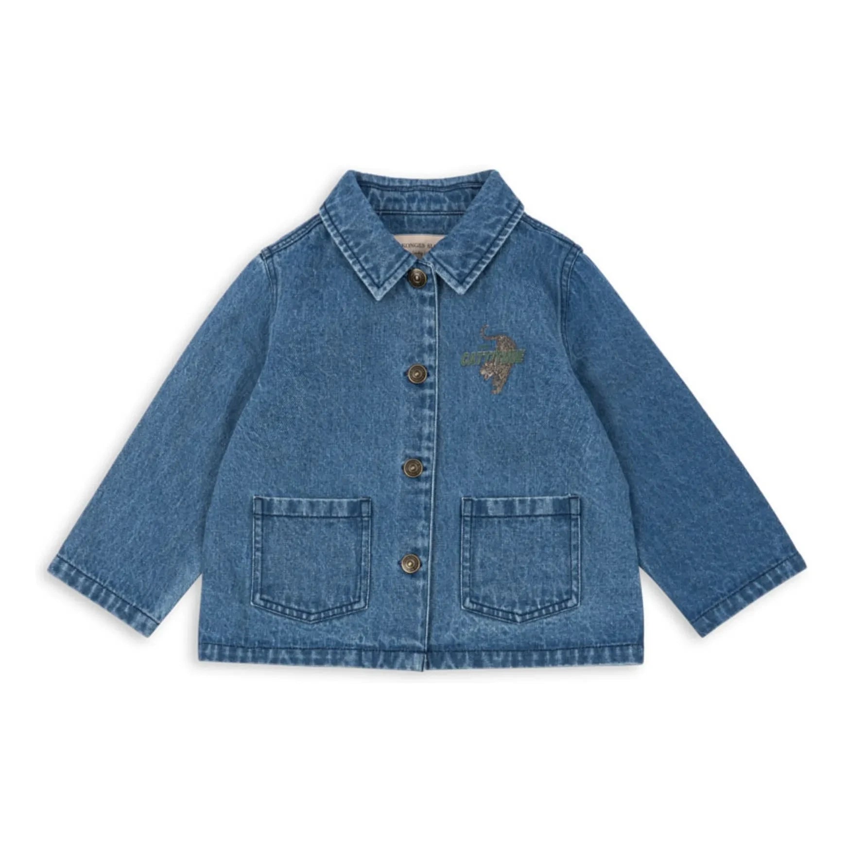Konges Sløjd - Denim Magot Cheetah Organic Cotton Jacket | Blue