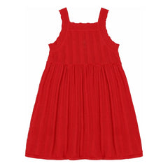 FUB - Organic Cotton Fine Knit Summer Dress | Red