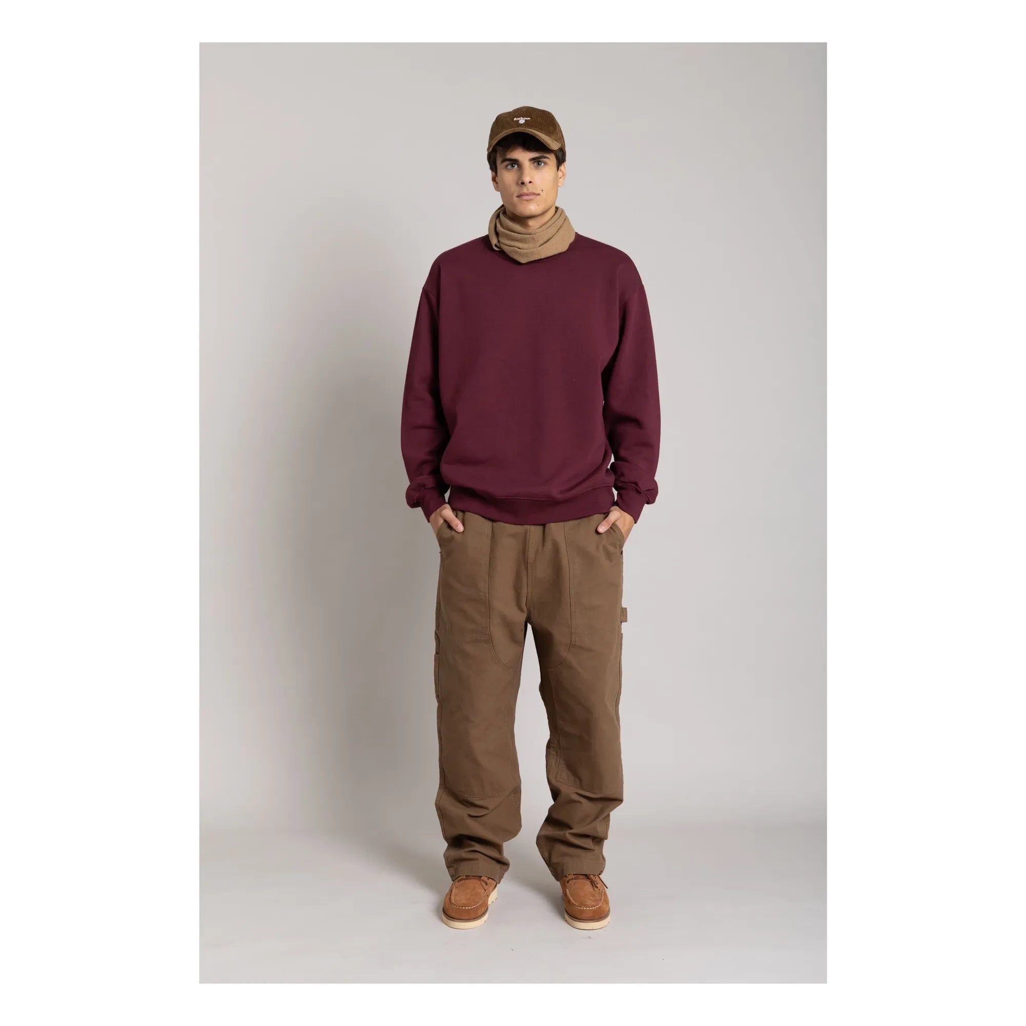 Smallable Man - Organic cotton sweatshirt | Aubergine