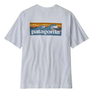Patagonia - Boardshort Logo Pocket Recycled T-Shirt | Light Blue