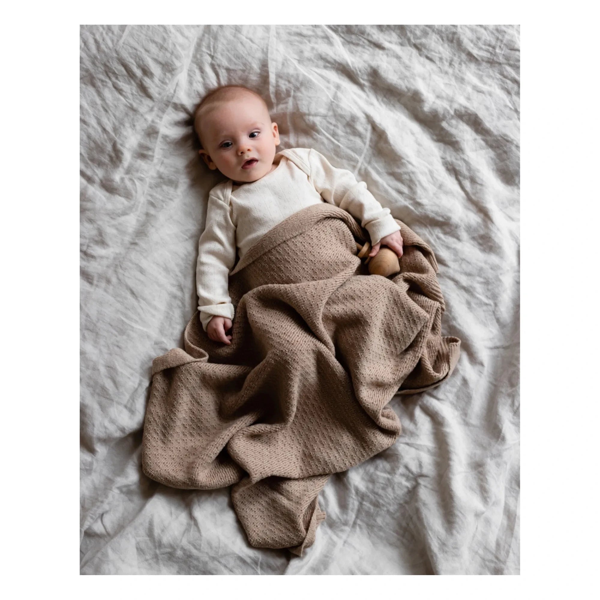Hvid - Dora Merino Wool Blanket | Beige