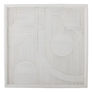 Bloomingville - Patina Polyresin Wall Decor | White