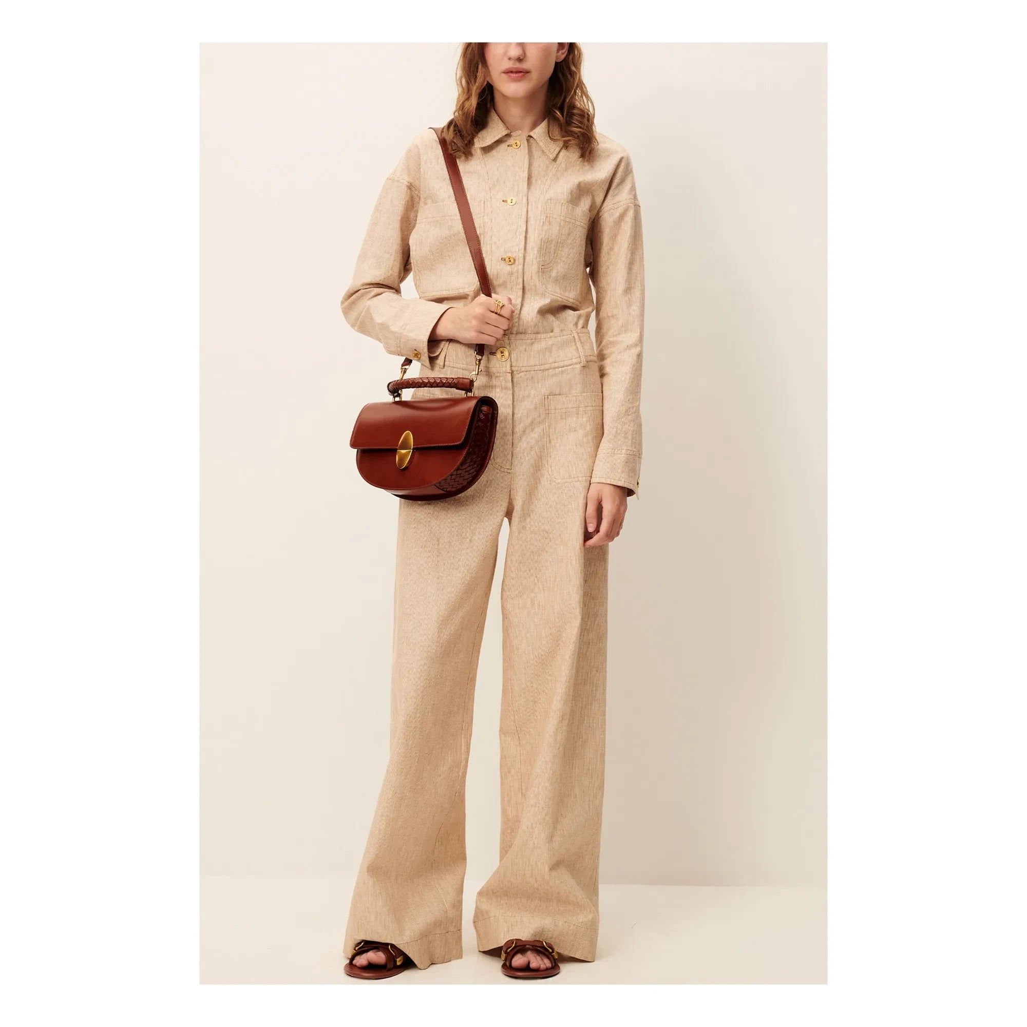 Sessùn - Linen Shirt Notteri | Sand
