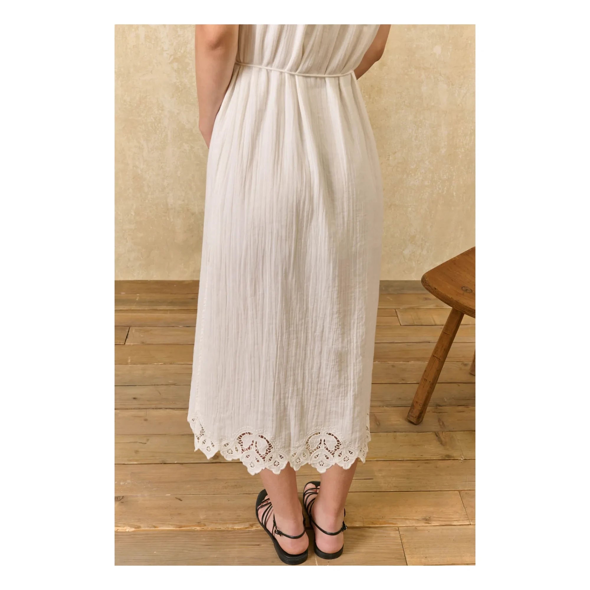 Louise Misha - Madera Organic Cotton Dress | Ecru