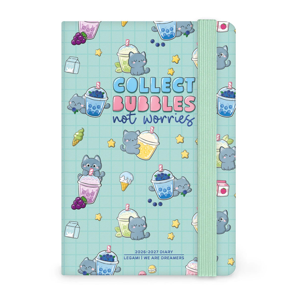 Legami - 2026/2027 16-Month Weekly Photo Diary - Kitty Bubble Tea - Small Notebook