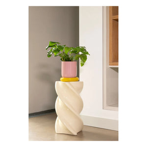 &Klevering - Pillar Side Table | Cream
