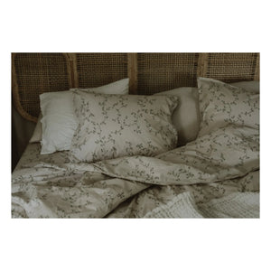 garbo&friends - Botanical Percale Cotton Duvet Cover Set | Green