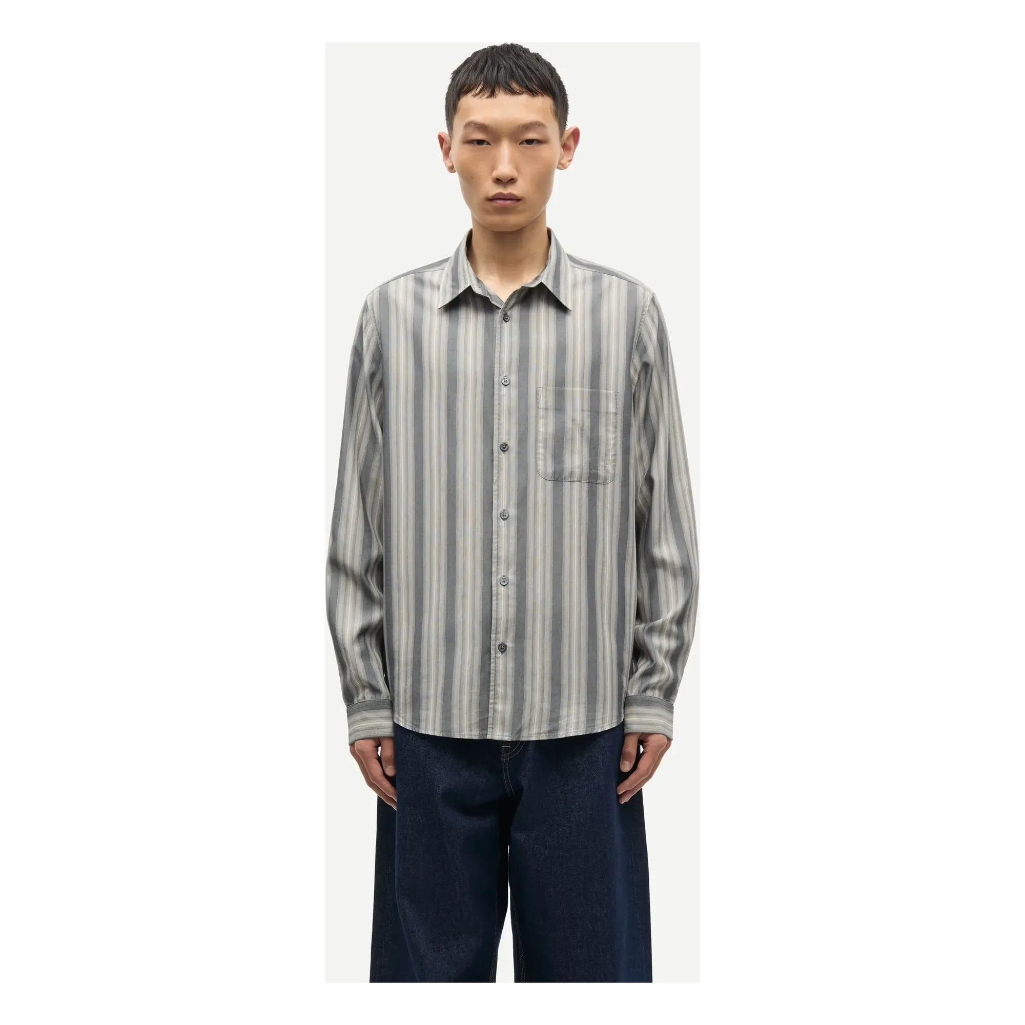 Samsoe Samsoe - Sayan Shirt | Gray-Green