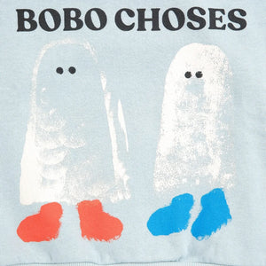 Bobo Choses - Sweat Ghosts Bobo Choses Organic Cotton Baby | Light Blue