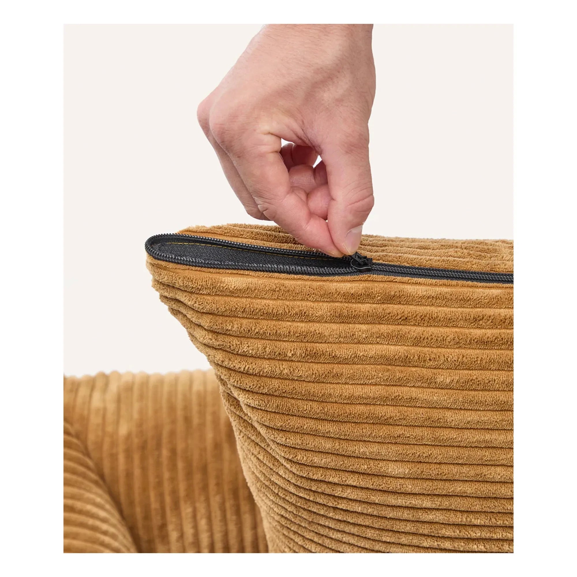Cafide - Snozy Velvet Dog Bed | Mustard