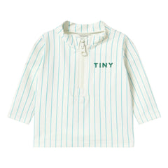 Tinycottons - Striped UV Protective Swim T-Shirt | Light Blue