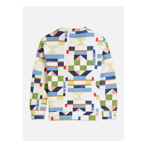 Scotch & Soda - Geometric Sweatshirt | White
