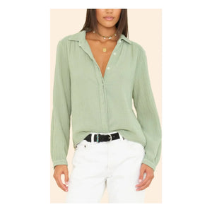 Xirena - Julianne Shirt | Green Sea