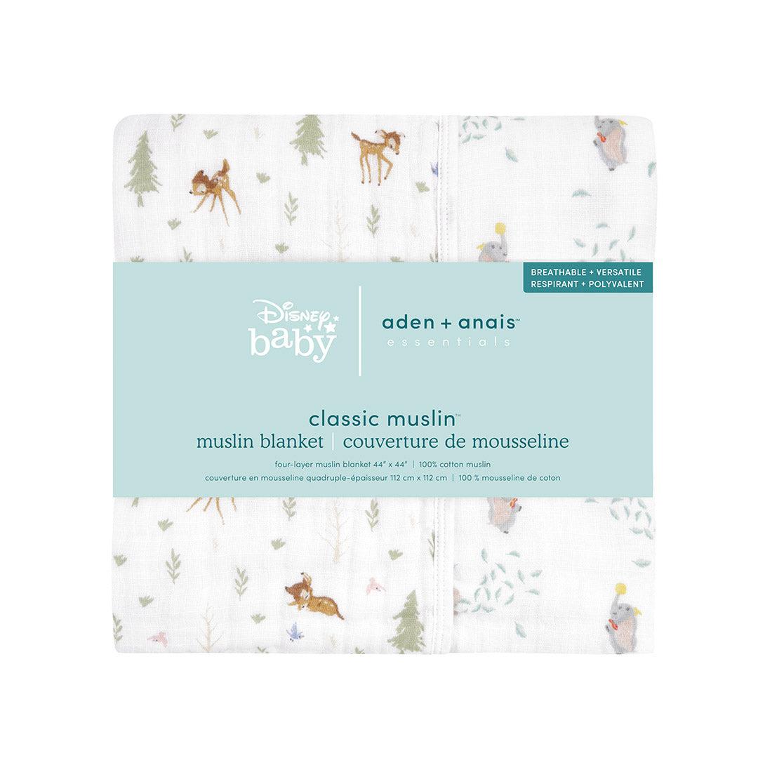 aden + anais essentials Cotton Muslin Blanket - Disney + Friends - Bambi Forest-Blankets-Disney + Friends/Bambi Forest- | Natural Baby Shower