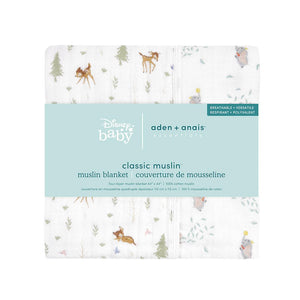 aden + anais essentials Cotton Muslin Blanket - Disney + Friends - Bambi Forest-Blankets-Disney + Friends/Bambi Forest- | Natural Baby Shower