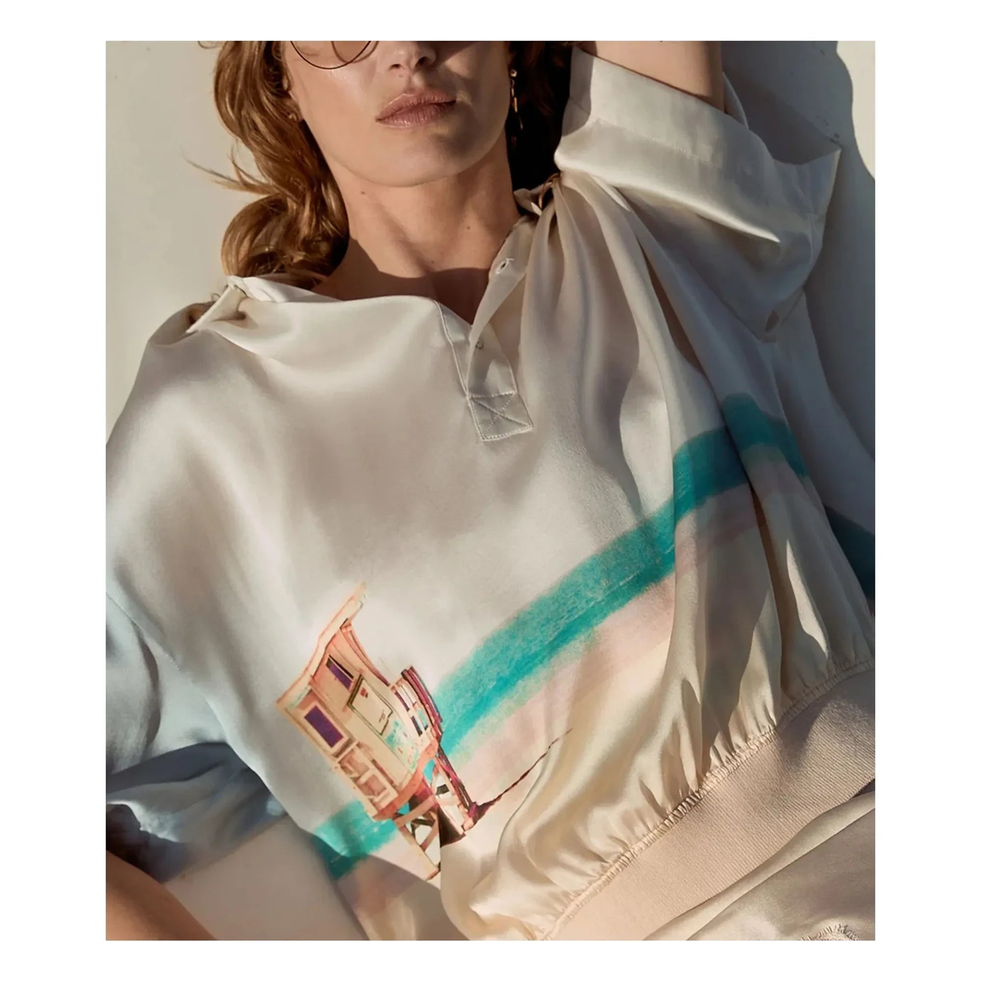 Mes Demoiselles - Malden Silk Blouse | Blue