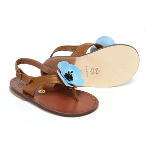 Pèpè - Floral Sandals | Cognac