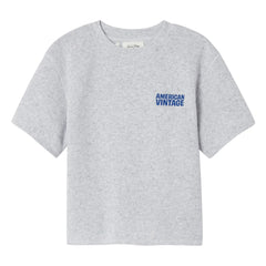American Vintage - Evona Short Sleeve Sweat Top | Melange Gray