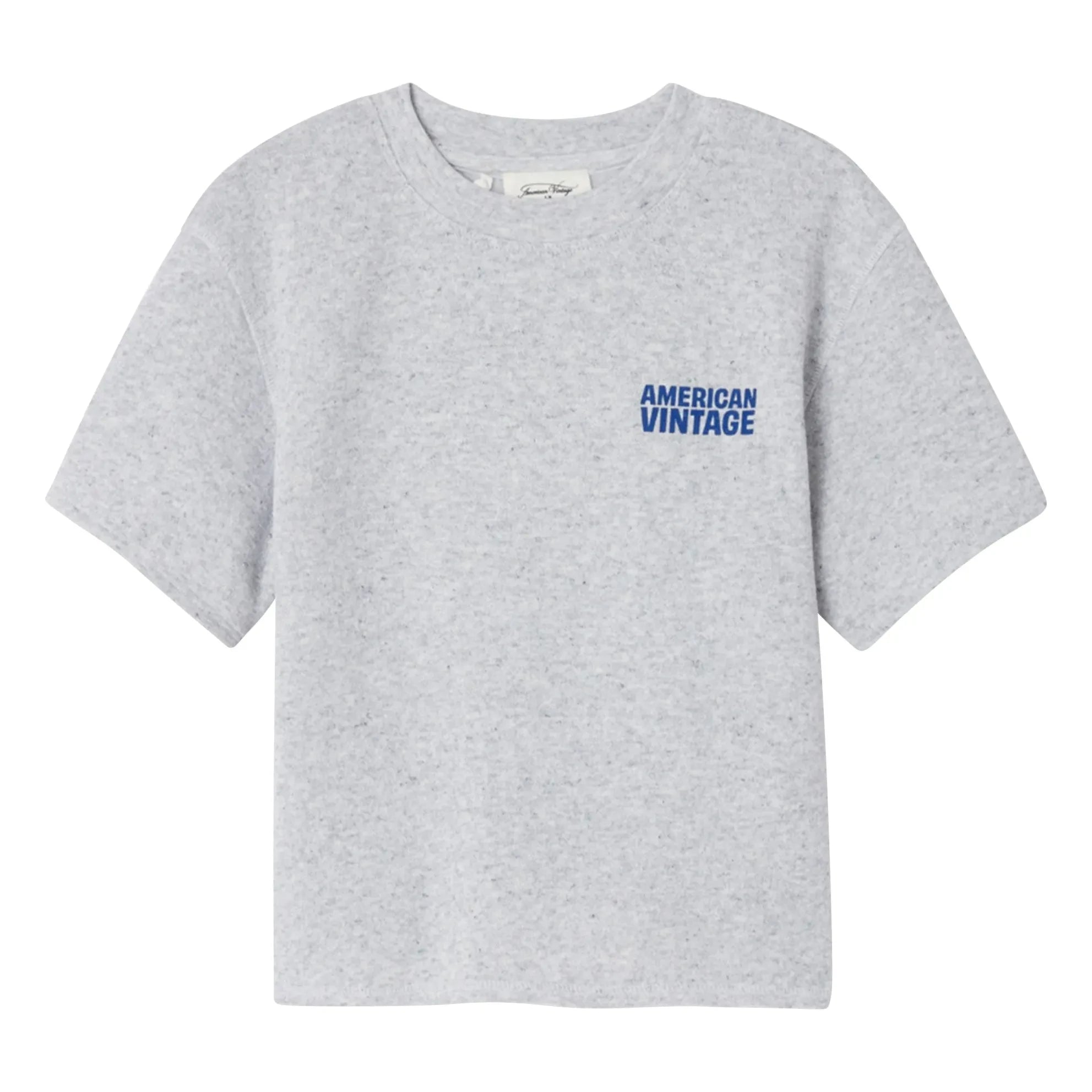 American Vintage - Evona Short Sleeve Sweat Top | Melange Gray