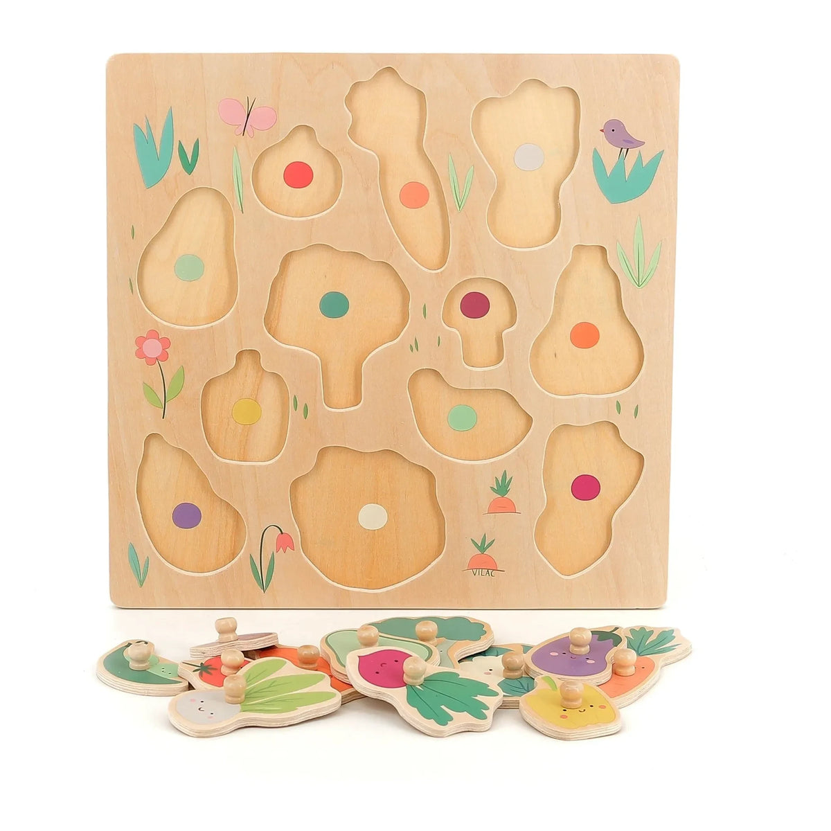 Vilac - Sarah Betz Vegetable Garden Puzzle