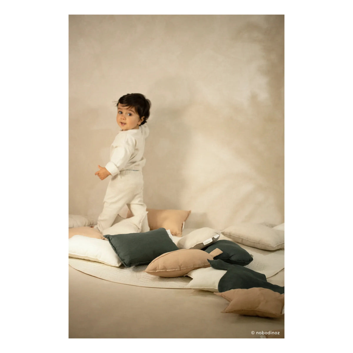 Nobodinoz - Cloud Pillow - French Linen | Oatmeal