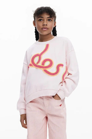 Desigual Çocuk Pamuklu Sweatshirt
