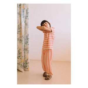 Studio Bohème - Porgy Striped Organic Cotton Pants | Pink