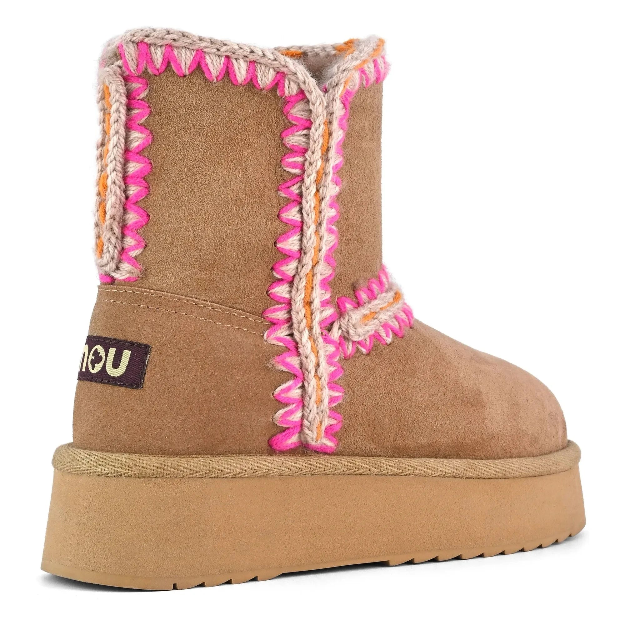 Mou - Norfolk Pompom Boots Sweden | Pink