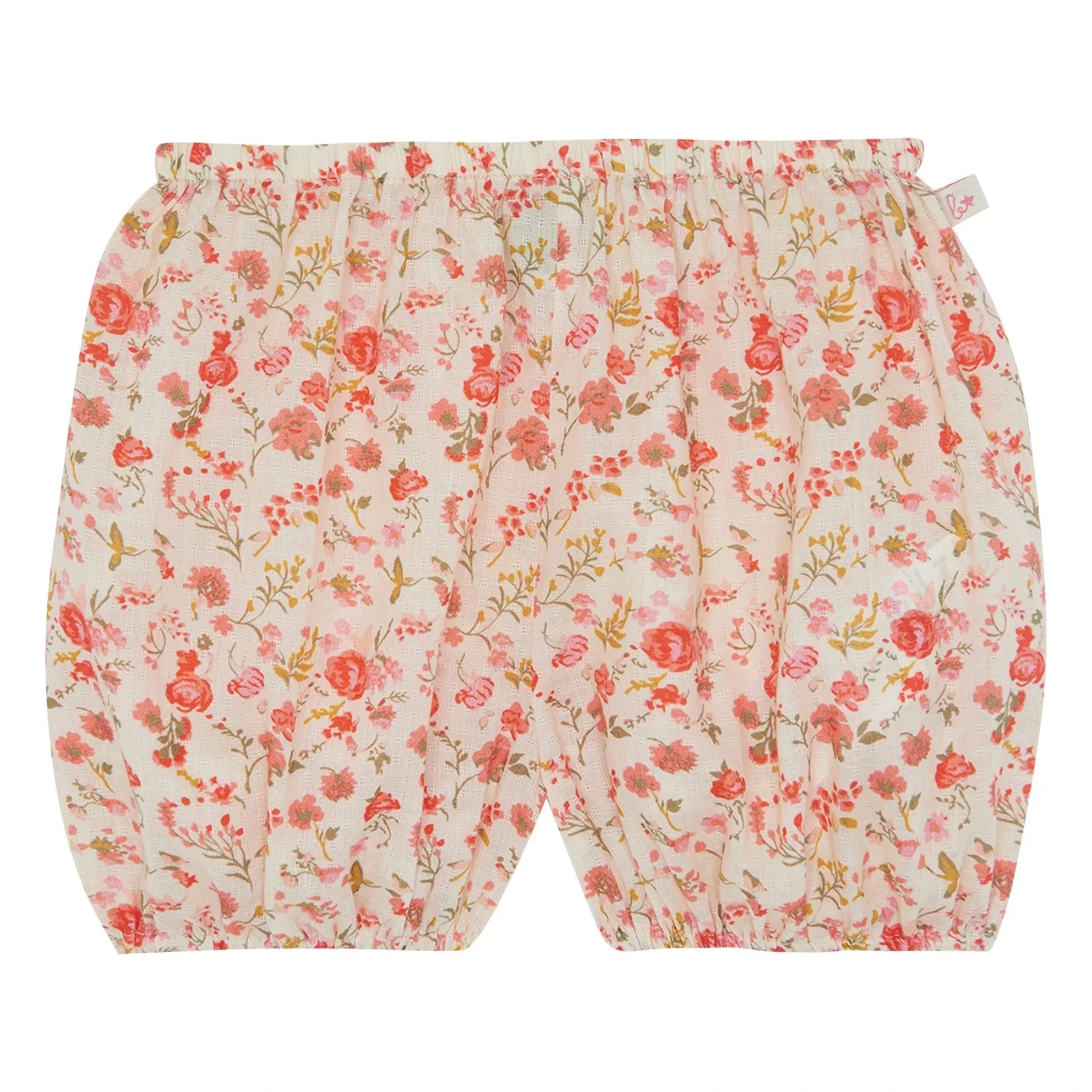 Bonton - Bubble Bloomers with Floral Pattern | Red