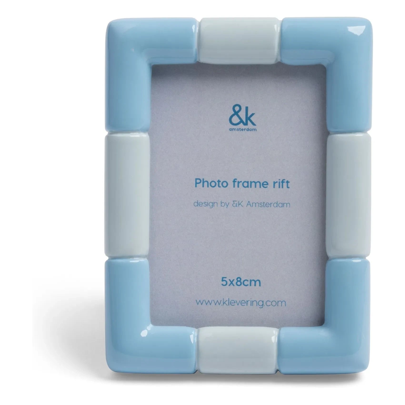 &Klevering - Rift Photo Frame | Ice Blue