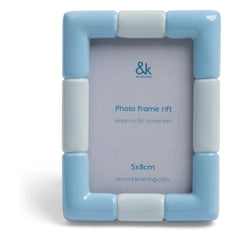 &Klevering - Rift Photo Frame | Ice Blue