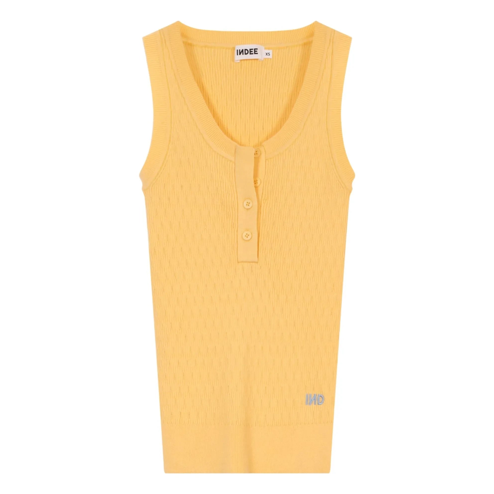 Indee - Volga ribbed tank top | Yellow