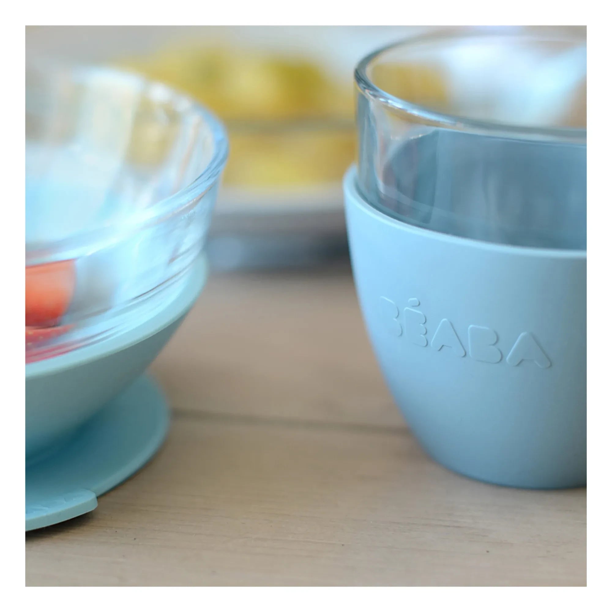 Béaba - 3-Piece Glass Dinner Set | Blue