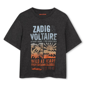 Zadig & Voltaire - Wild At Heart T-shirt | Charcoal Gray