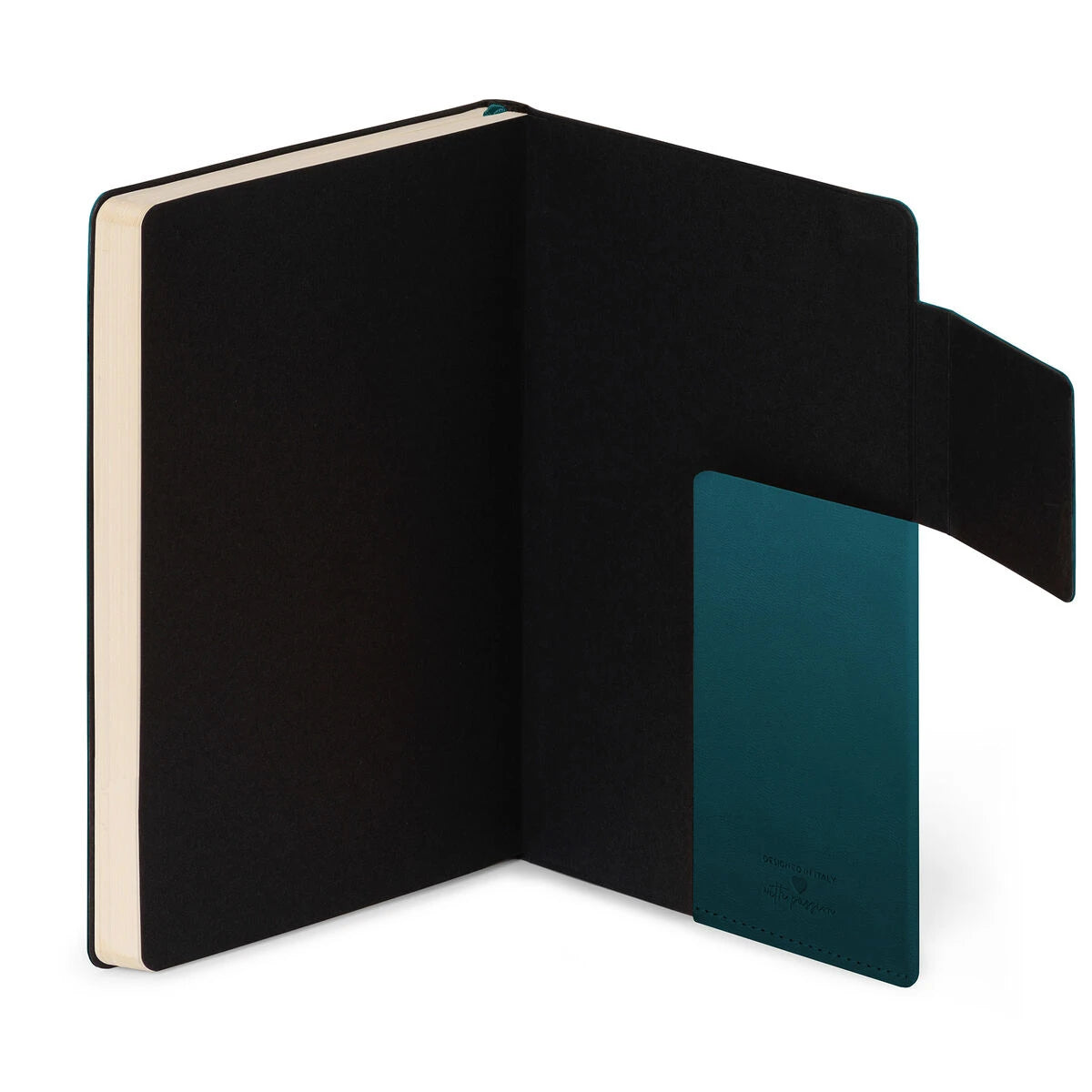 Legami - Notebook with Blank Pages and Monochrome Soft Cover - Deep Teal - My Notebook