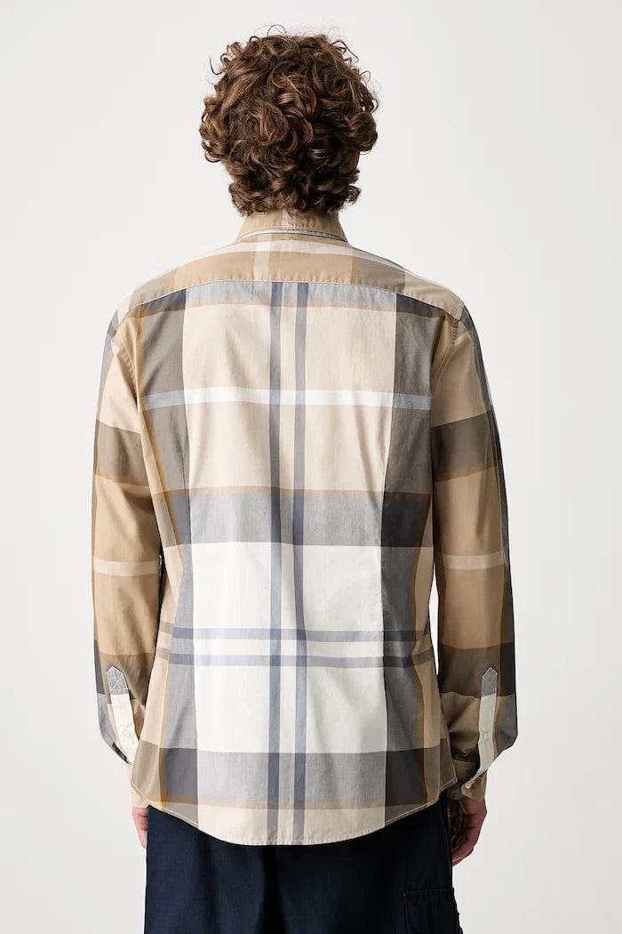 Barbour erkek pamuklu Harris Tailored Shirt