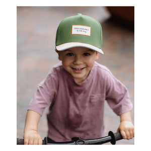 Hello Hossy - Organic Cotton Mini Curved Visor Hat | Green