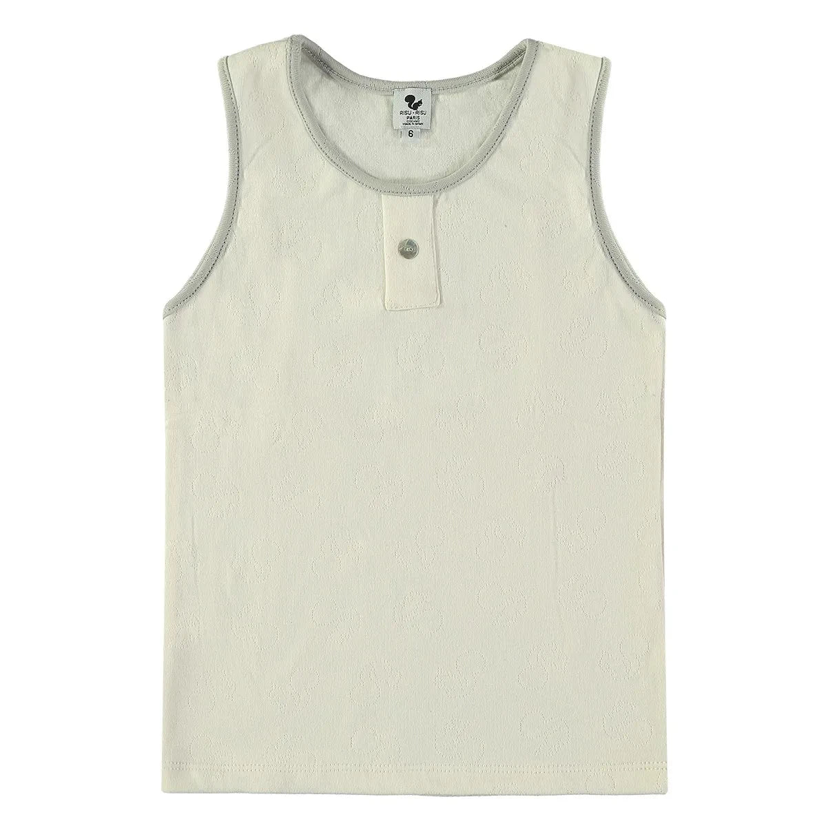 Risu Risu - Organic Cotton Wrestler Tank | Ecru