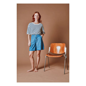Emile et Ida - Sailor Striped Organic Cotton Sweatshirt | Navy Blue