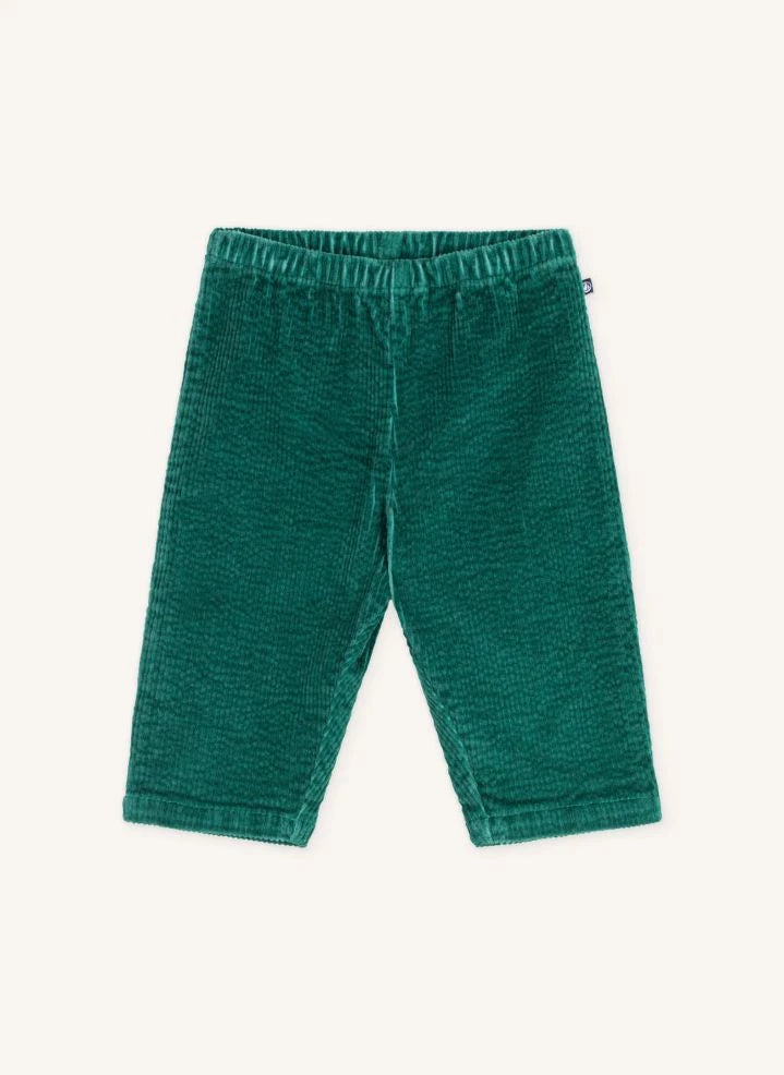 Petit Bateau - Organik Pamuk Kadife Pantolon | Yeşil