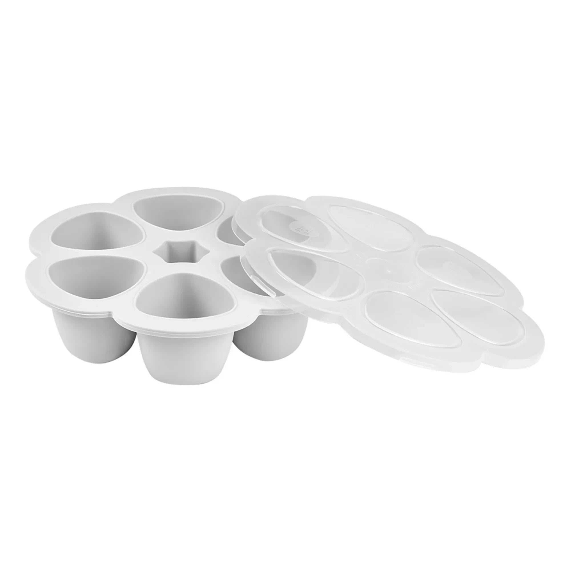 Béaba - Silicone Baby Food Mold - 6 x 90 ml | Light Gray