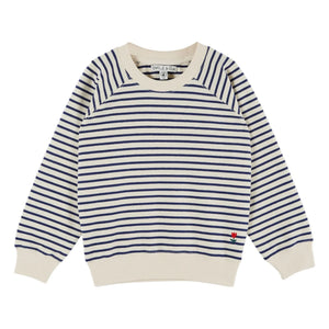 Emile et Ida - Sweat Stripes | Navy Blue